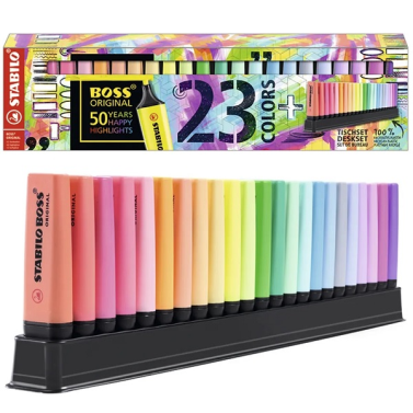 Estojo Marca Texto Boss c/23 7023-01 Stabilo